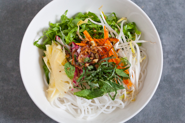 Chilled Vietnamese Street Noodle Salad with Lime Dressing