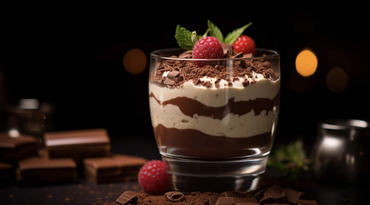 Volume Mixer-Inspired Layered Chocolate Mousse