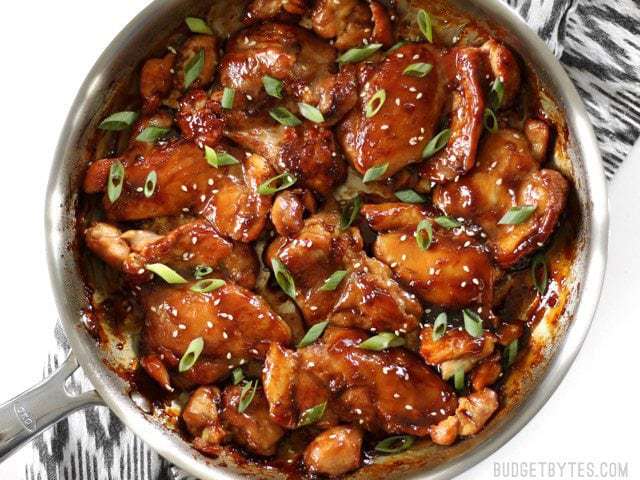 Pan-Seared Chicken with Ginger-Sesame Soy Glaze