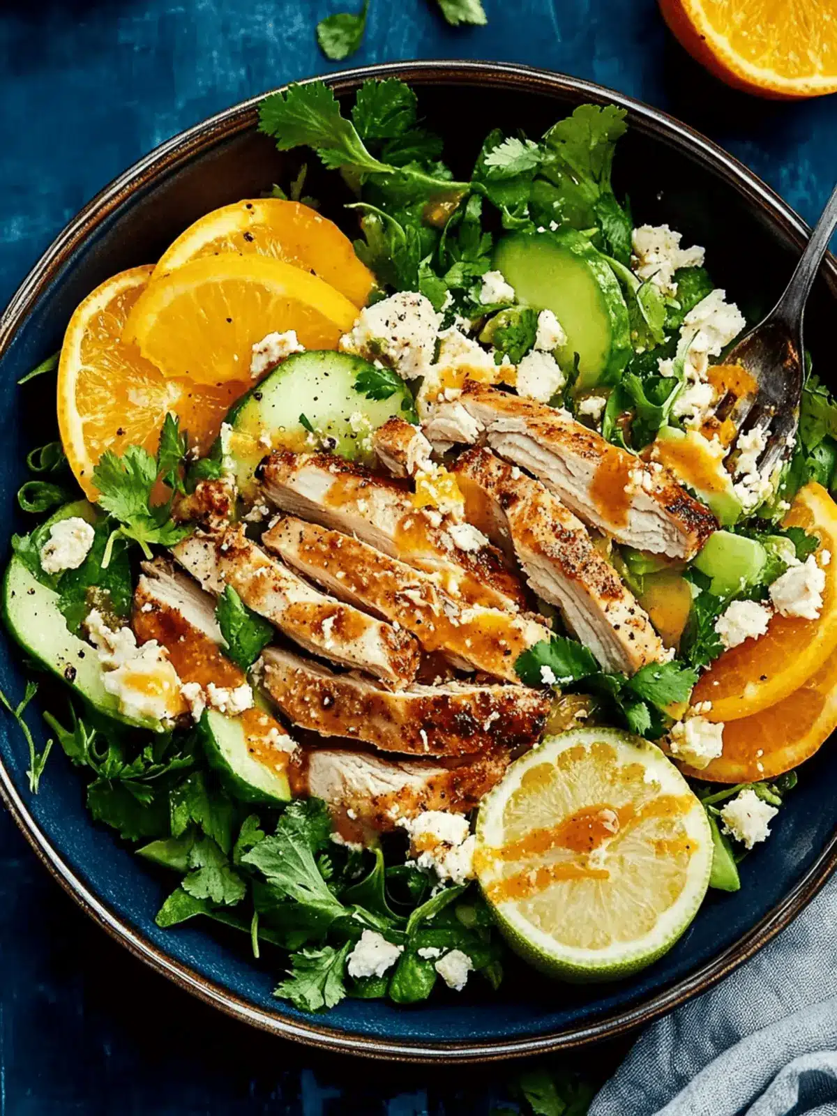Sautéed Chicken with Citrus and Herb Salad