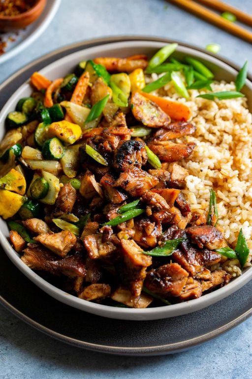 Bourbon Chicken Stir-Fry with Sweet Ginger Glaze