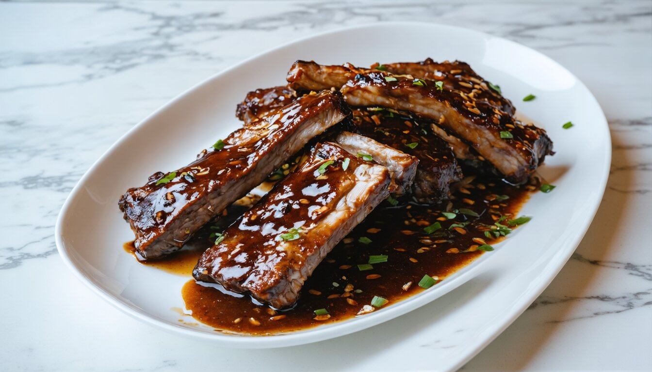 Boneless Spare Ribs in Garlic Black Bean Sauce