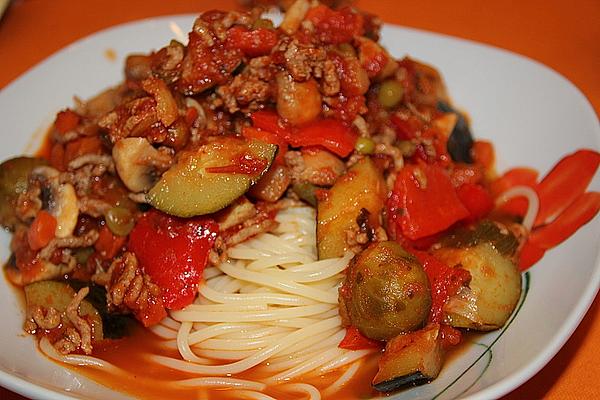 Stir-Fried Linguine with Mixed Vegetables and Soy-Ginger Glaze