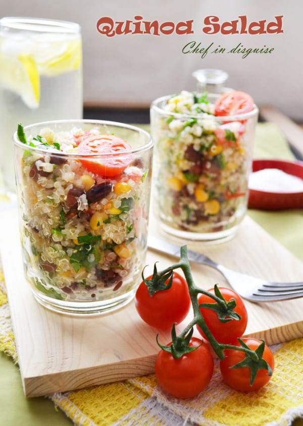Cilantro-Lime Quinoa Salad with Black Beans and Corn
