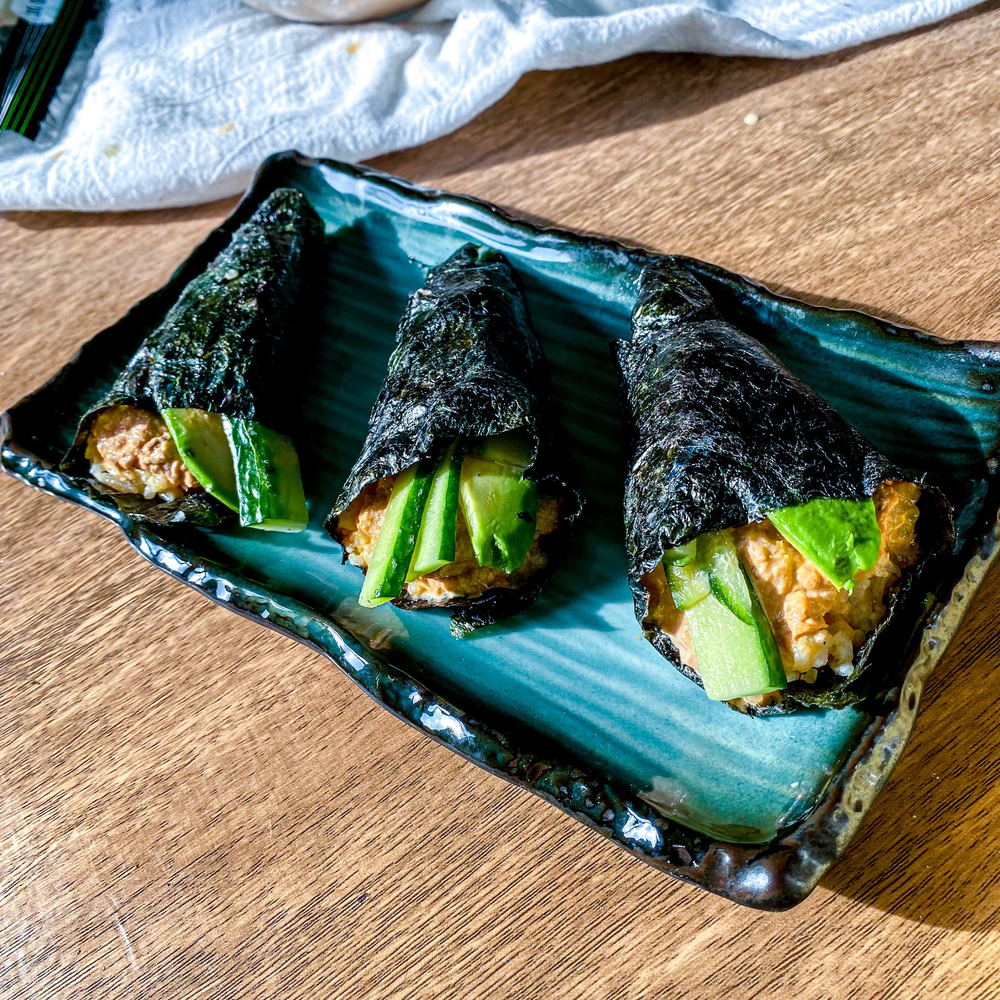 Spicy Tuna Temaki Hand Rolls
