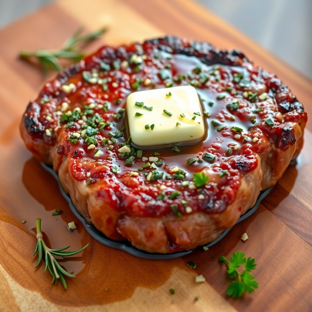 Keto Seared Beef Steak with Herb Butter