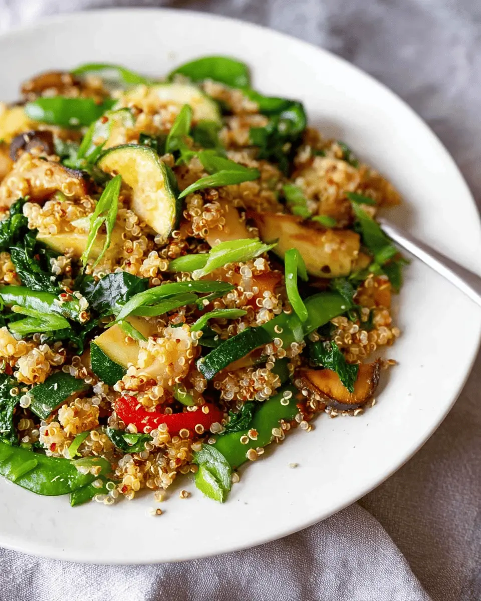 Vegetarian Harvest Stir Fry with Quinoa