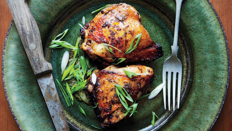Charcoal-Grilled Citrus Marinated Chicken Thighs
