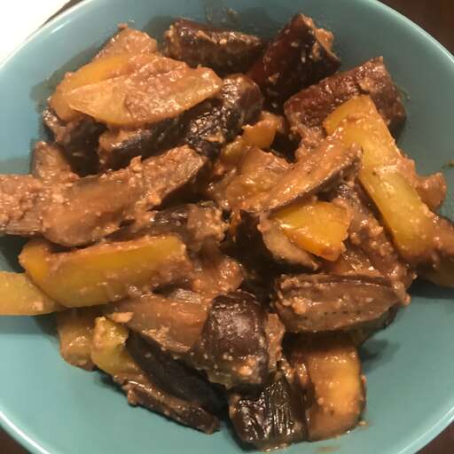Baked Vegan Eggplant with Miso Glaze and Toasted Sesame
