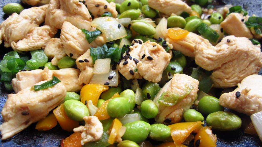Best Chicken Stir-Fry with Crispy Edamame