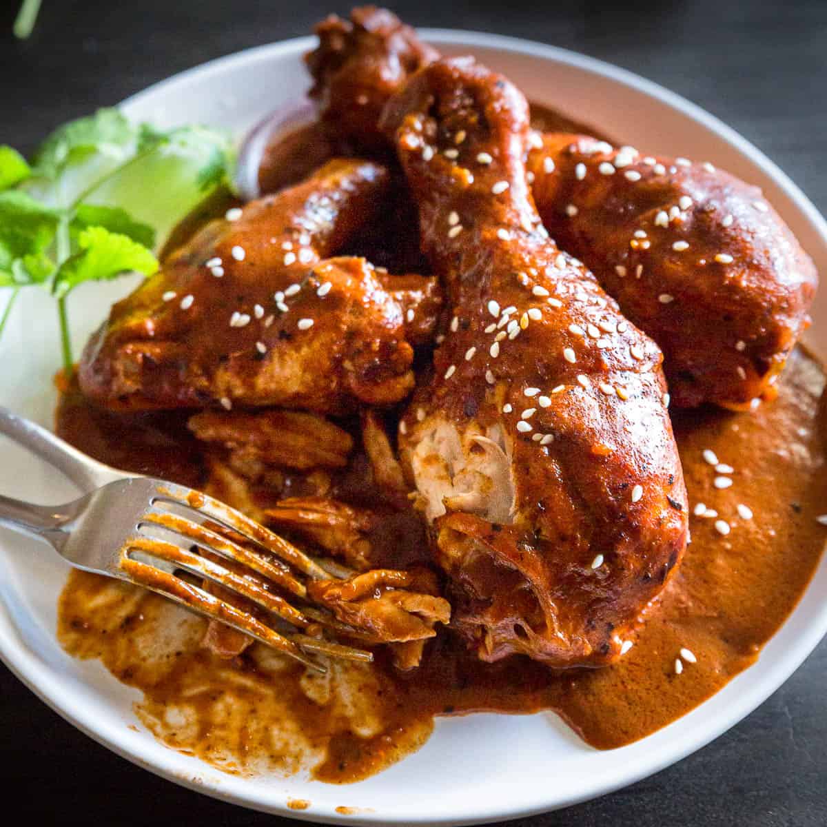 Pan-Seared Chicken with Mexican Mole Sauce