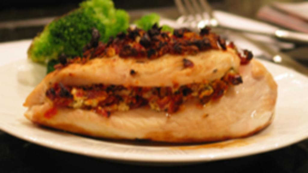Sun-Dried Tomato & Goat Cheese Stuffed Chicken