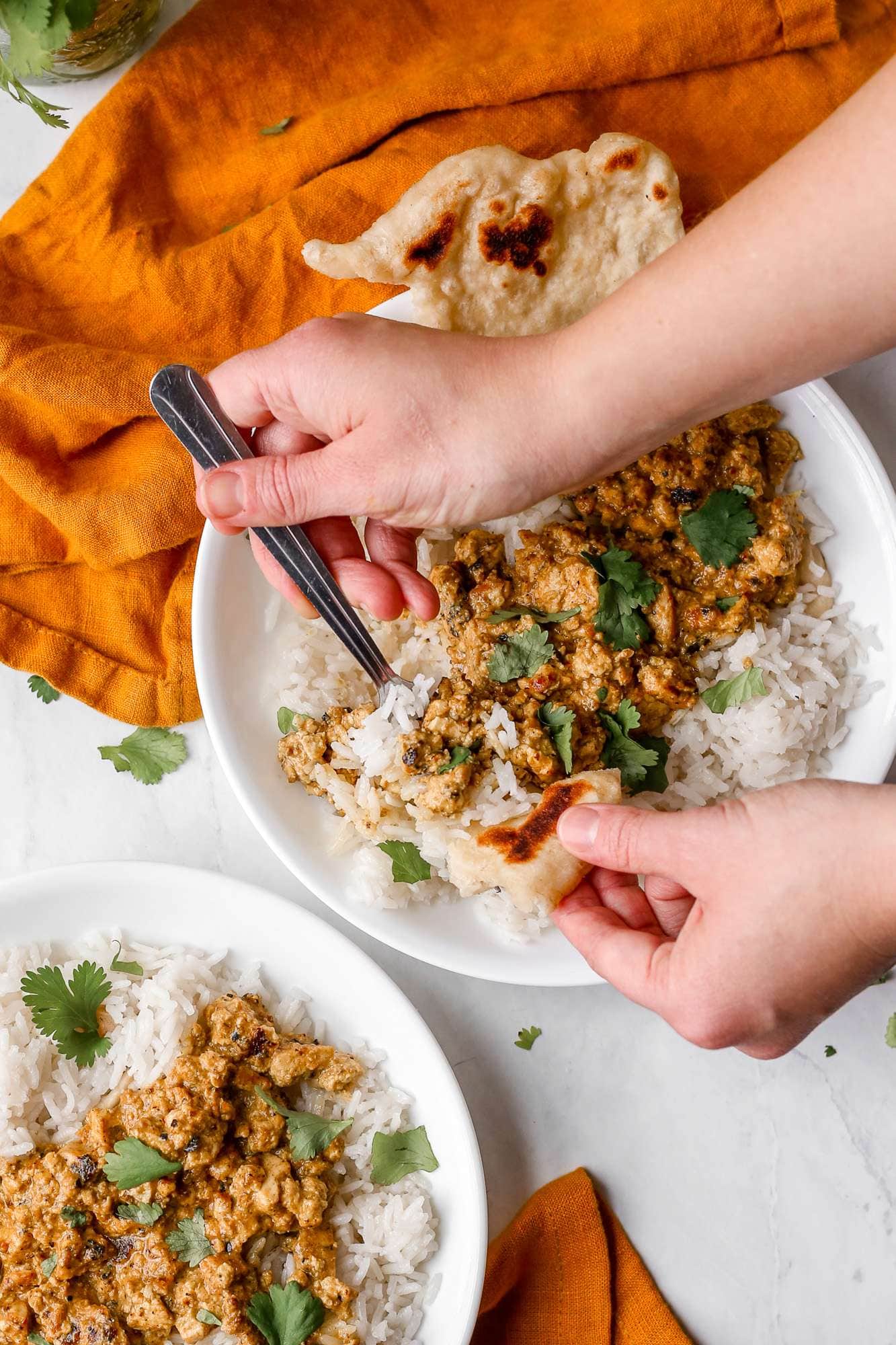 Tandoori-Inspired Tofu with Ternary Spiced Yogurt Sauce