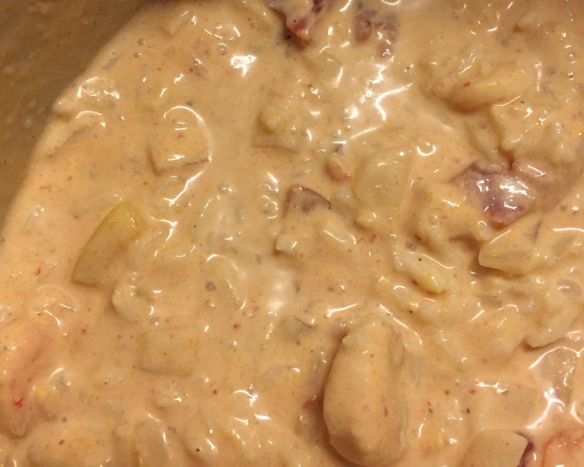 Velveted Coconut Curry Soup with Shrimp