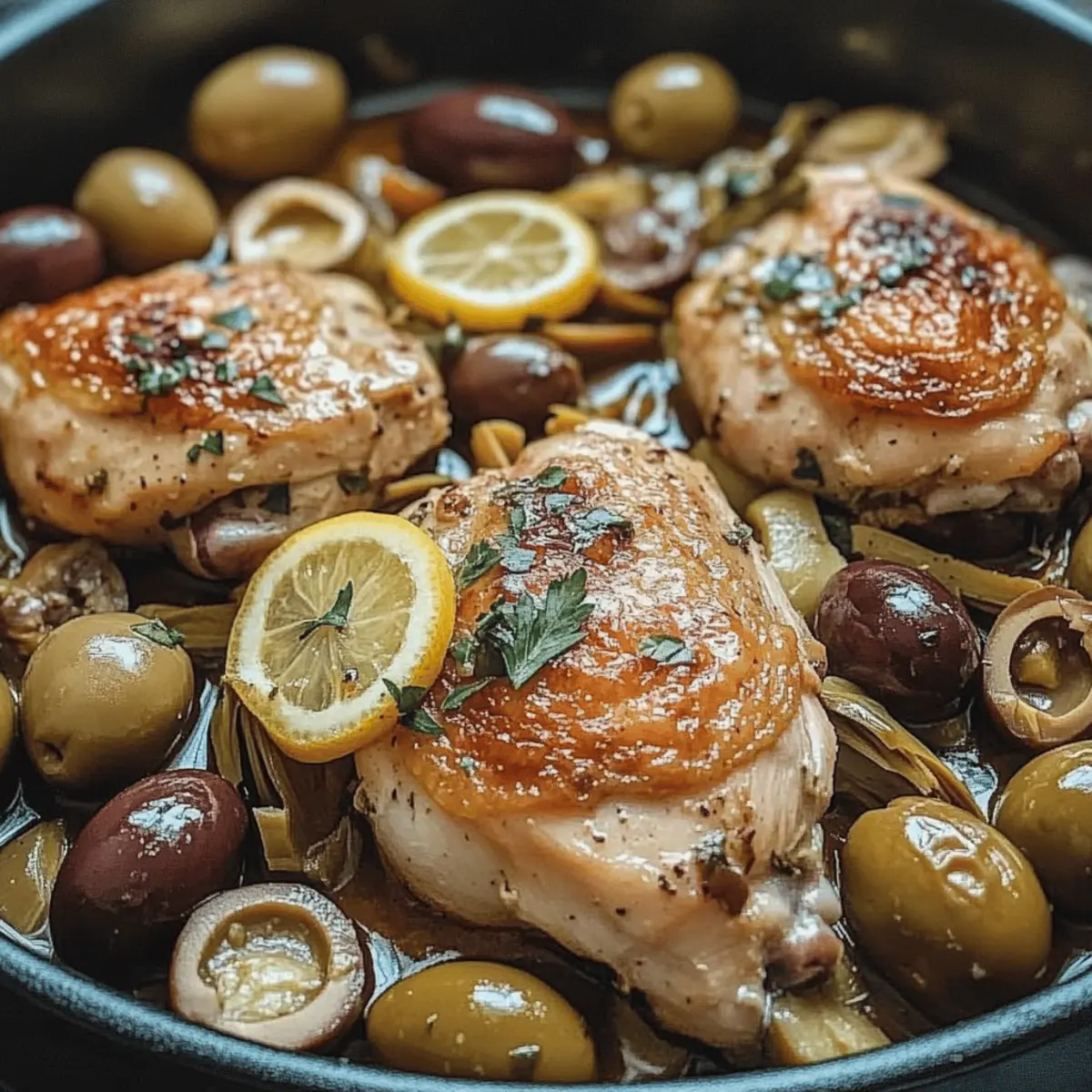 Oven-Roasted Mediterranean Chicken with Lemon and Olives