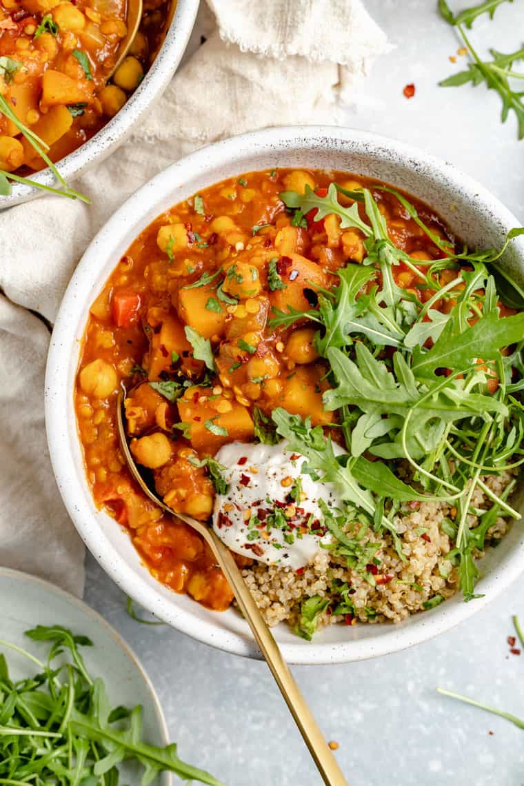 One-Pot Moroccan Chickpea and Quinoa Stew