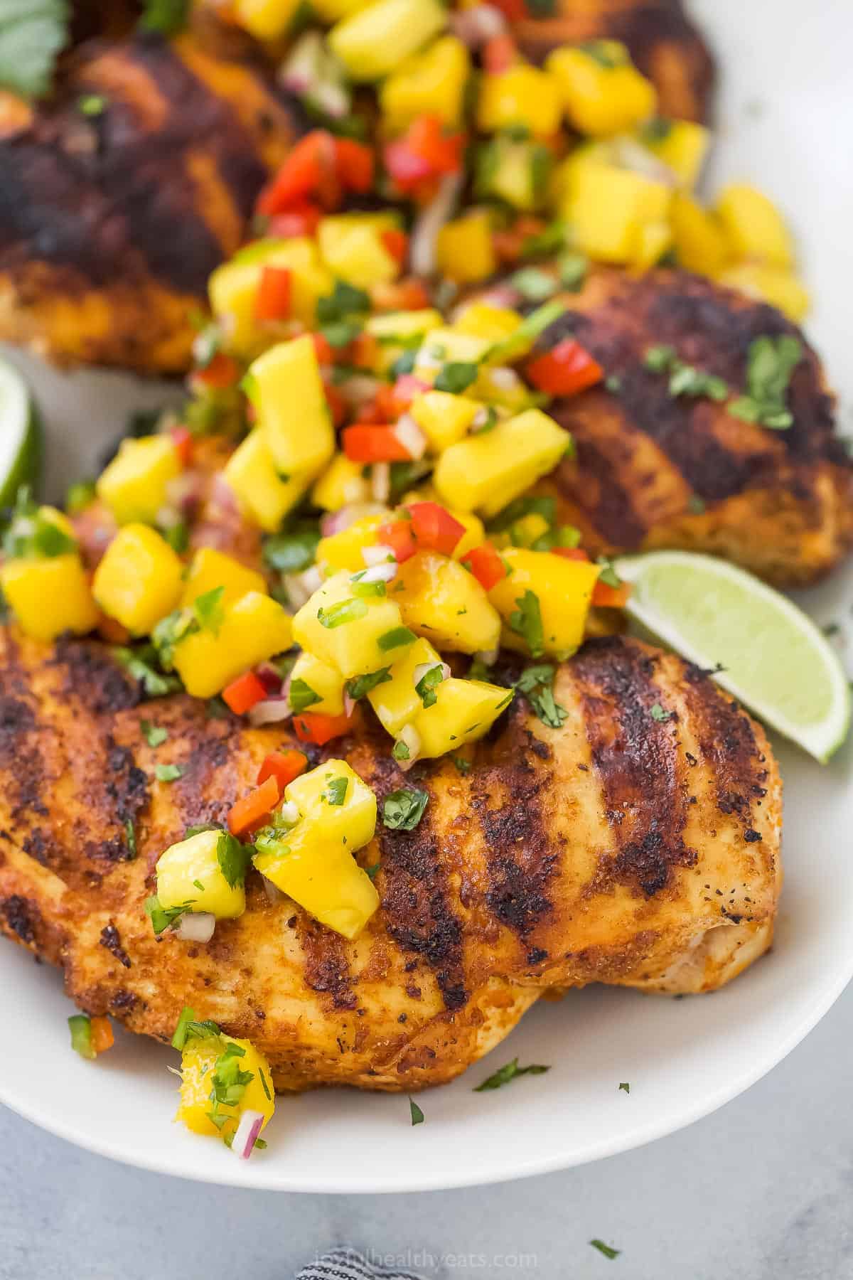 Caribbean-Spiced Chicken with Mango Salsa
