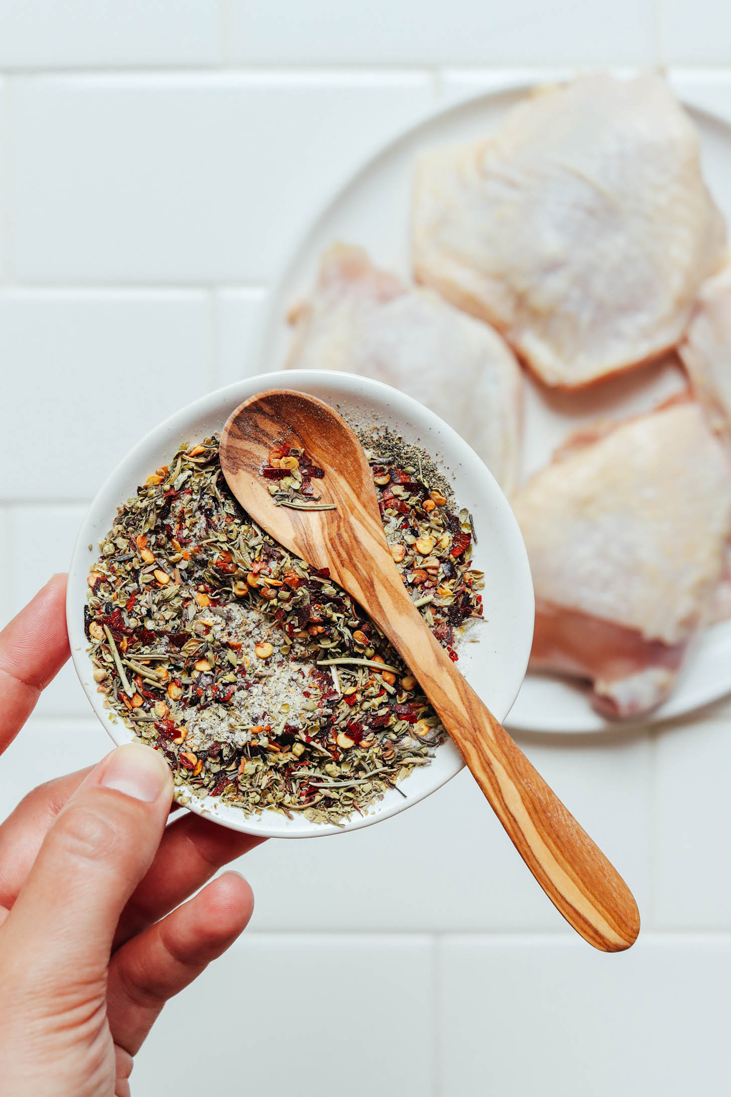 Baked Herb-Roasted Chicken Thighs with Garlic and Lemon