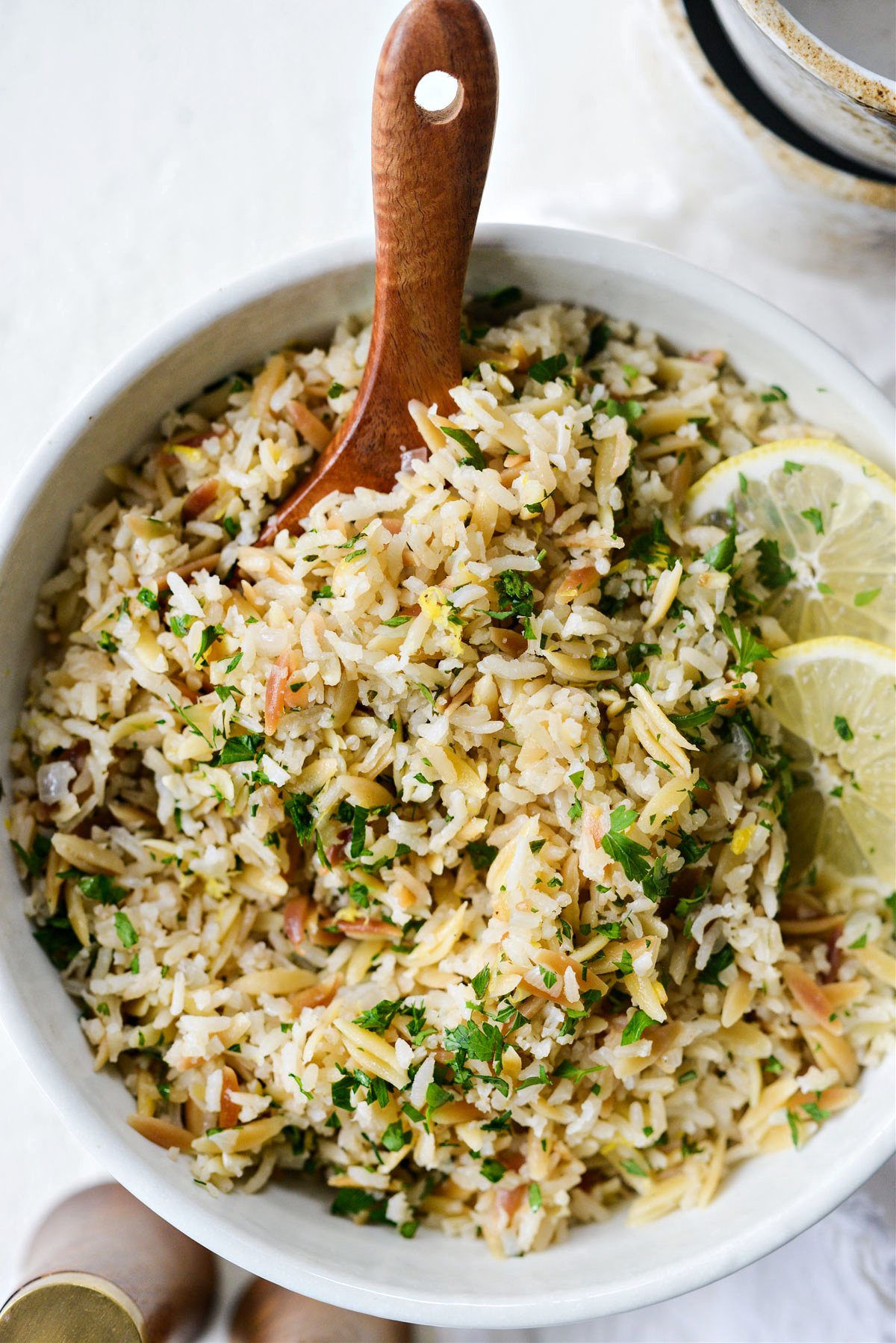 Greek Lemon-Rice Pilaf with Fresh Dill and Toasted Orzo