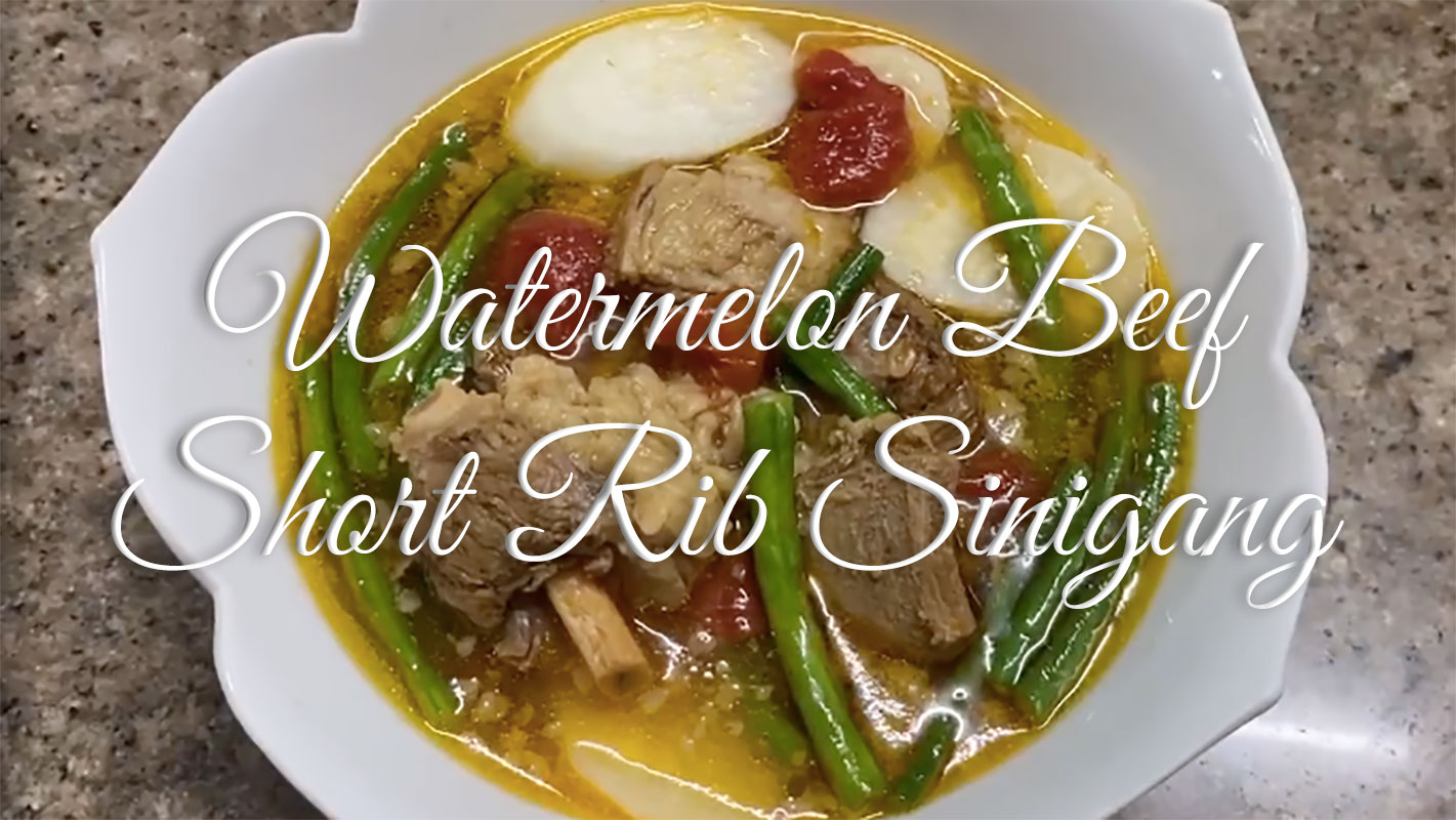 Slow-Cooked Beef Short Rib Sinigang with Watermelon