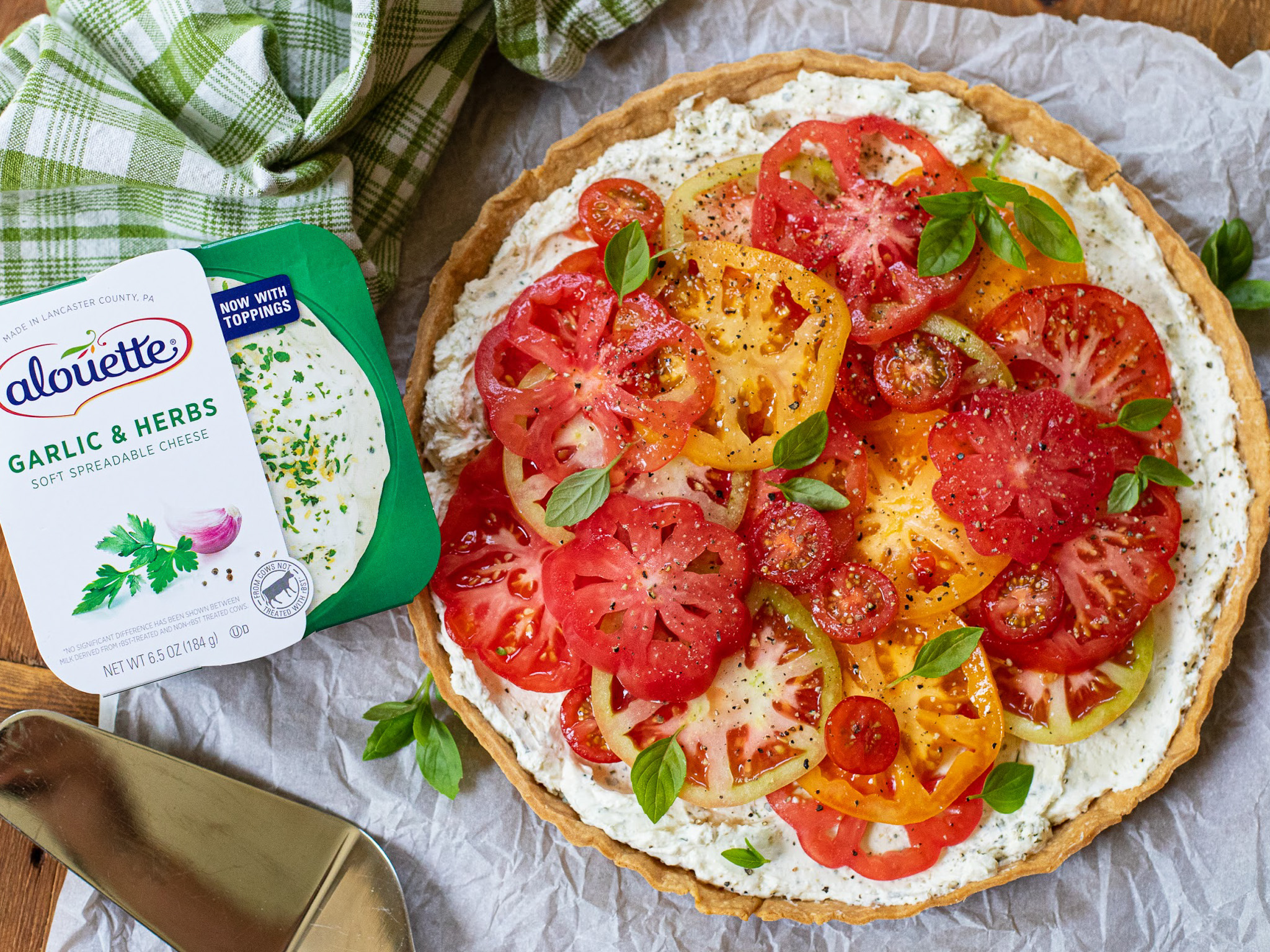 Alouette Herb Cheese and Tomato Tartines