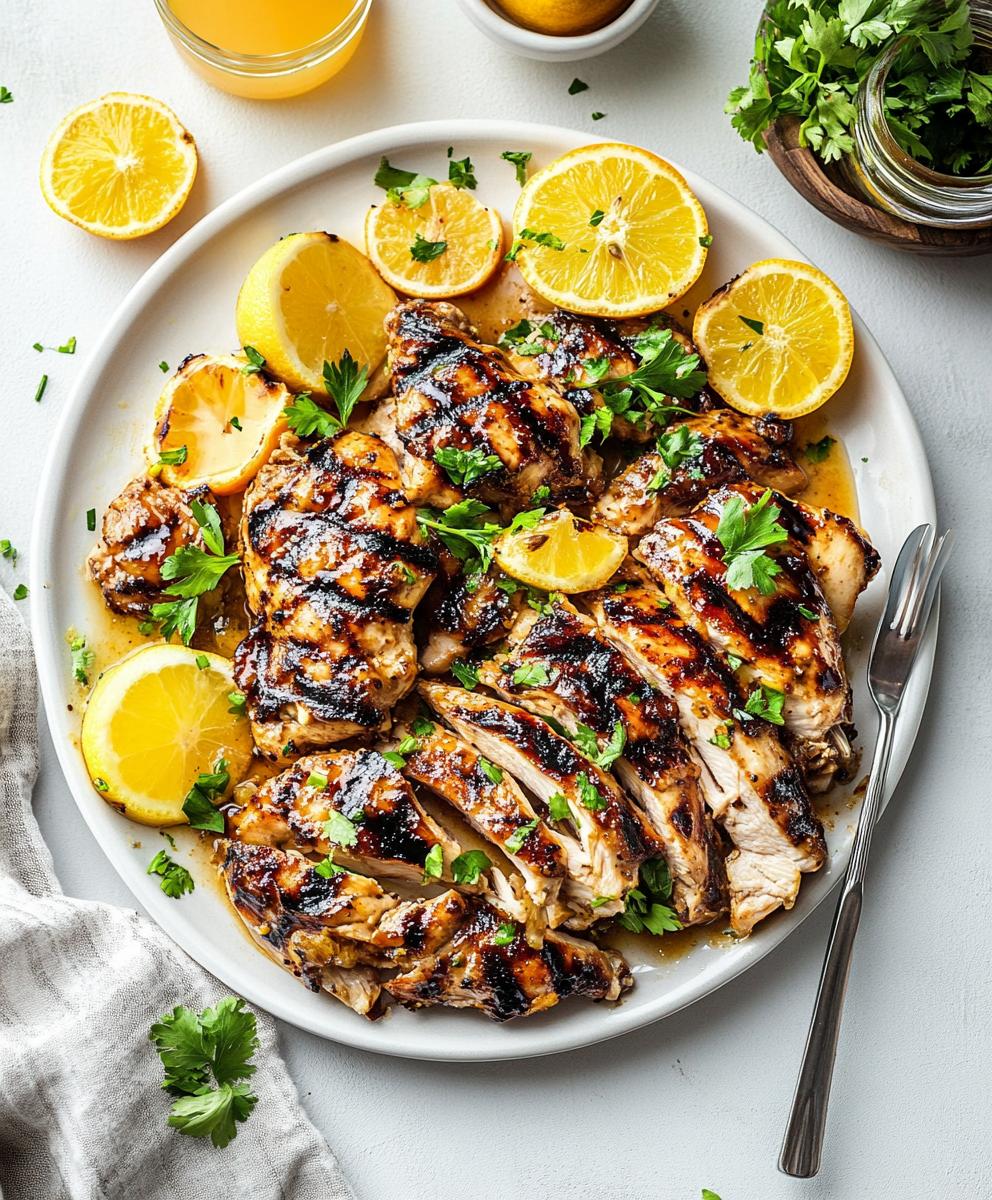 Grilled Herb-Marinated Chicken with Memorial Day Citrus Glaze