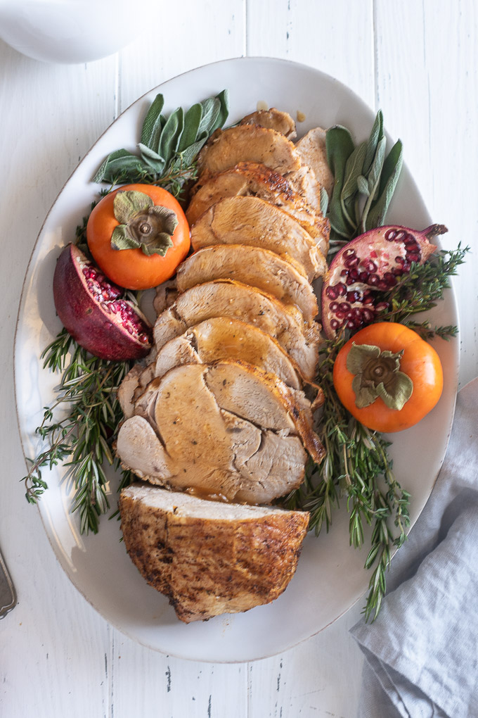 Pan-Roasted Turkey Breast with Herb-Infused Gravy