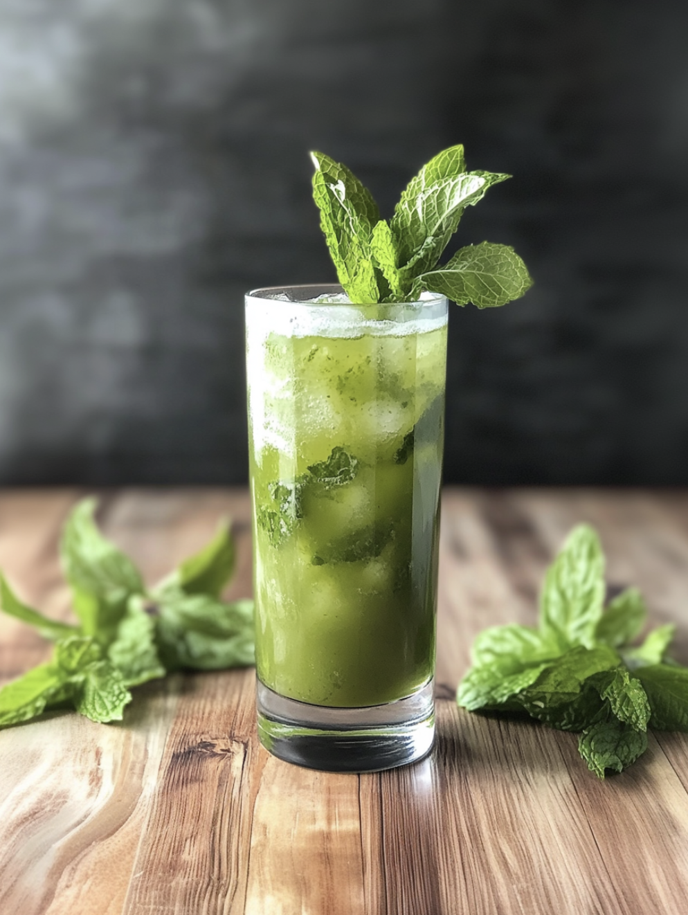 Minty Matcha Cognac Julep