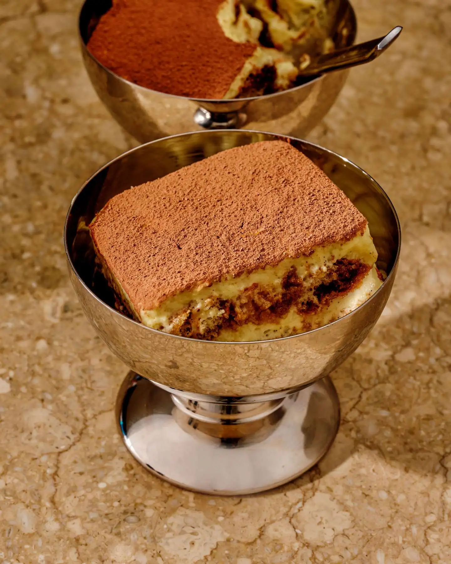 Cardamom-Date Coffee Tiramisu with Cognac