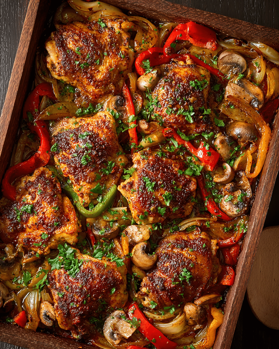 Pan-Seared Chicken with Smoky Paprika and Roasted Red Pepper Sauce