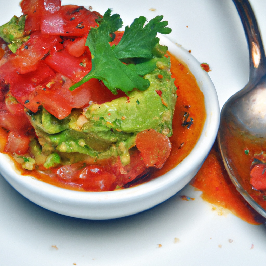 Guasacaca Avocado Sauce with Grilled Chicken Skewers