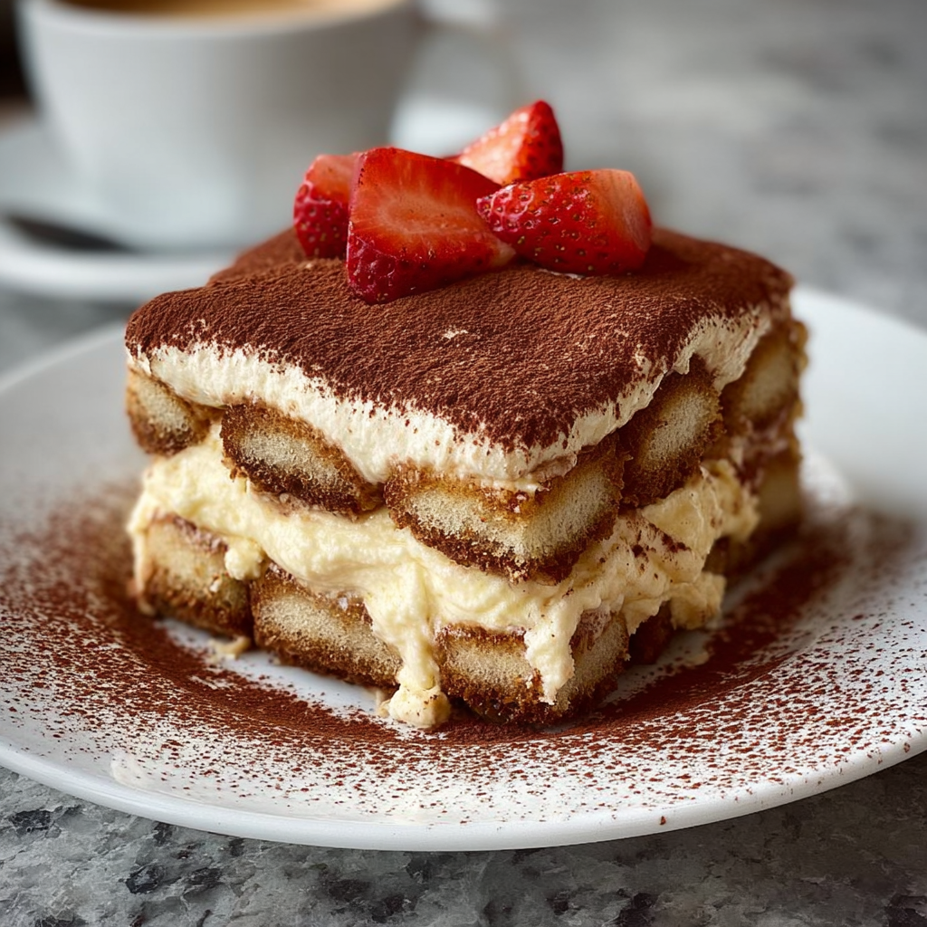 Classic Italian Tiramisu with Espresso and Mascarpone