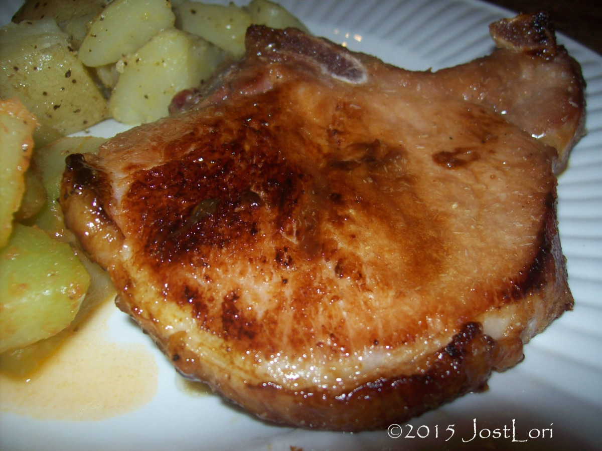 Maple-Glazed Grilled Pork Chops with Mustard Seed