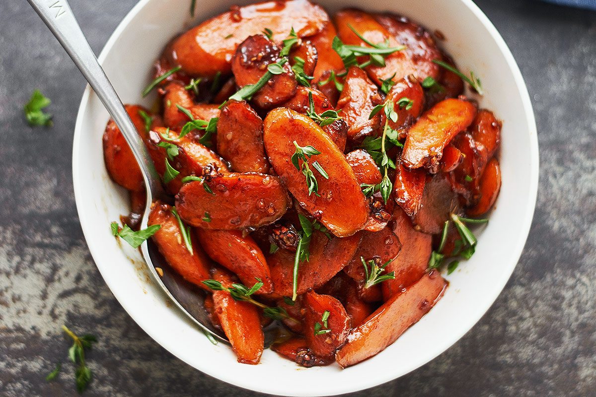 Cinnamon-Spiced Honey Glazed Carrots