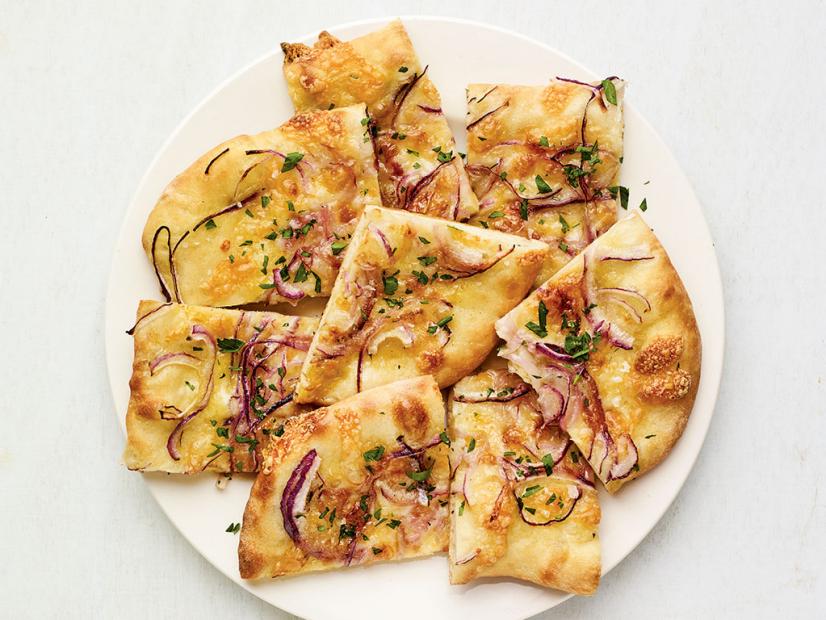 Sautéed Aged Cheddar and Caramelized Onion Flatbread
