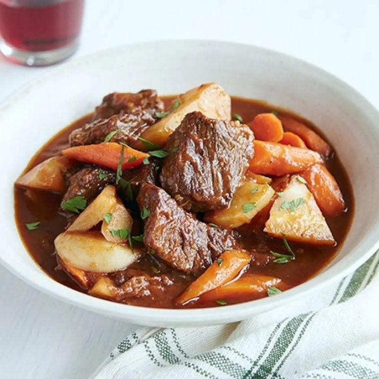 Slow-Braised Aged Beef with Root Vegetables