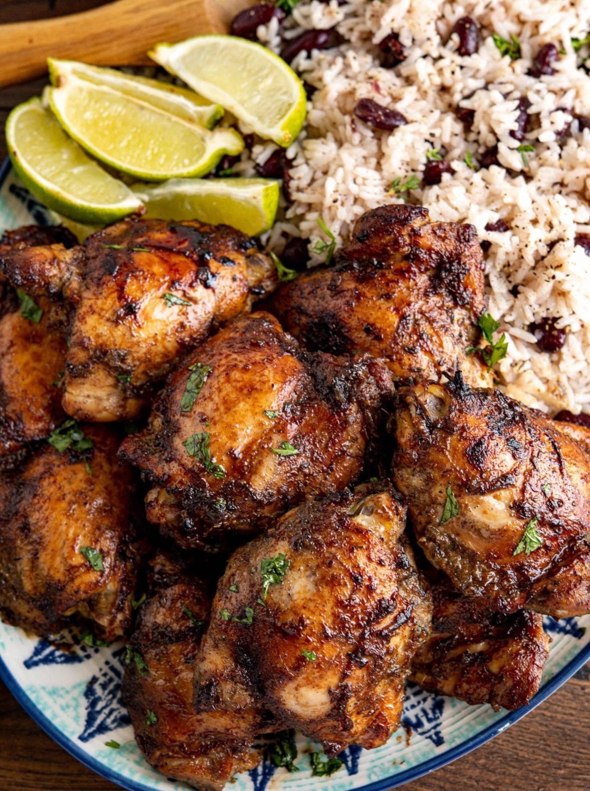 Caribbean Jerk-Spiced Grilled Chicken Thighs