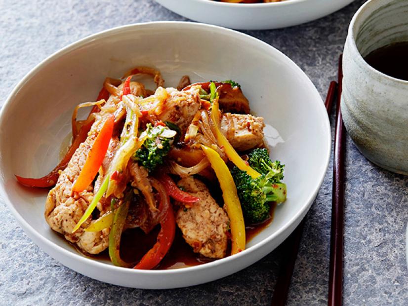 Spicy Szechuan Stir-Fried Tofu with Bell Peppers