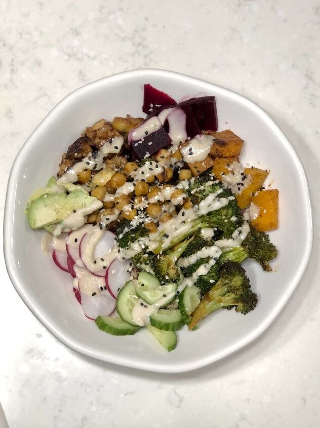 Balanced Protein Bowl with Roasted Root Veggies