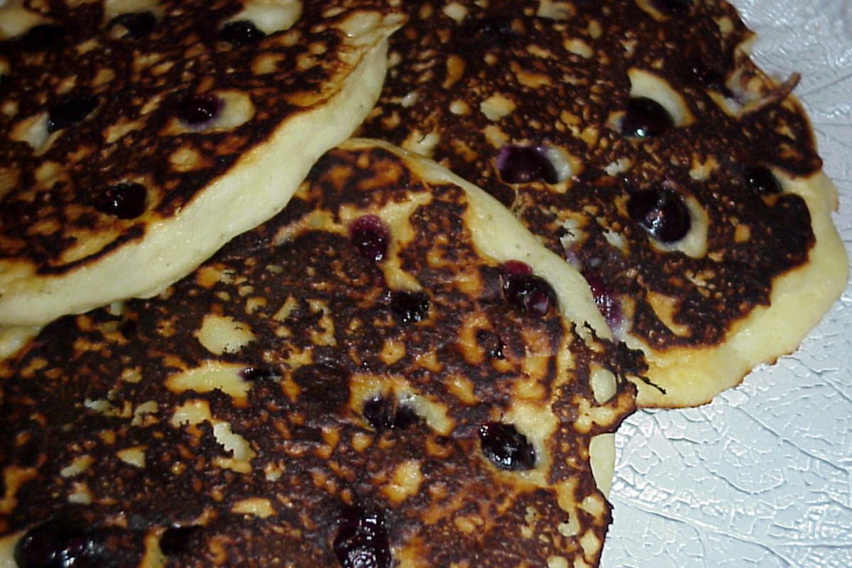 Smoky Mountain Blueberry and Pecan Pancakes