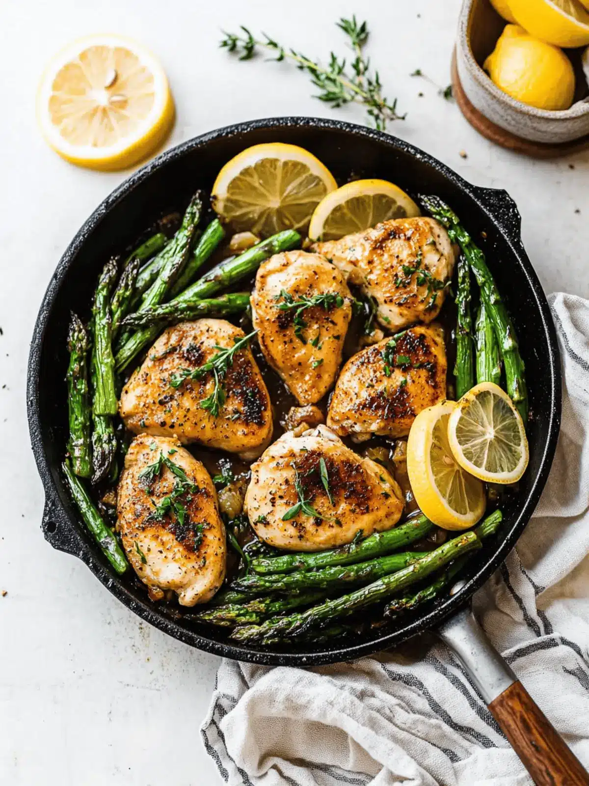 Sheet Pan Roasted Lemon-Garlic Chicken with Asparagus