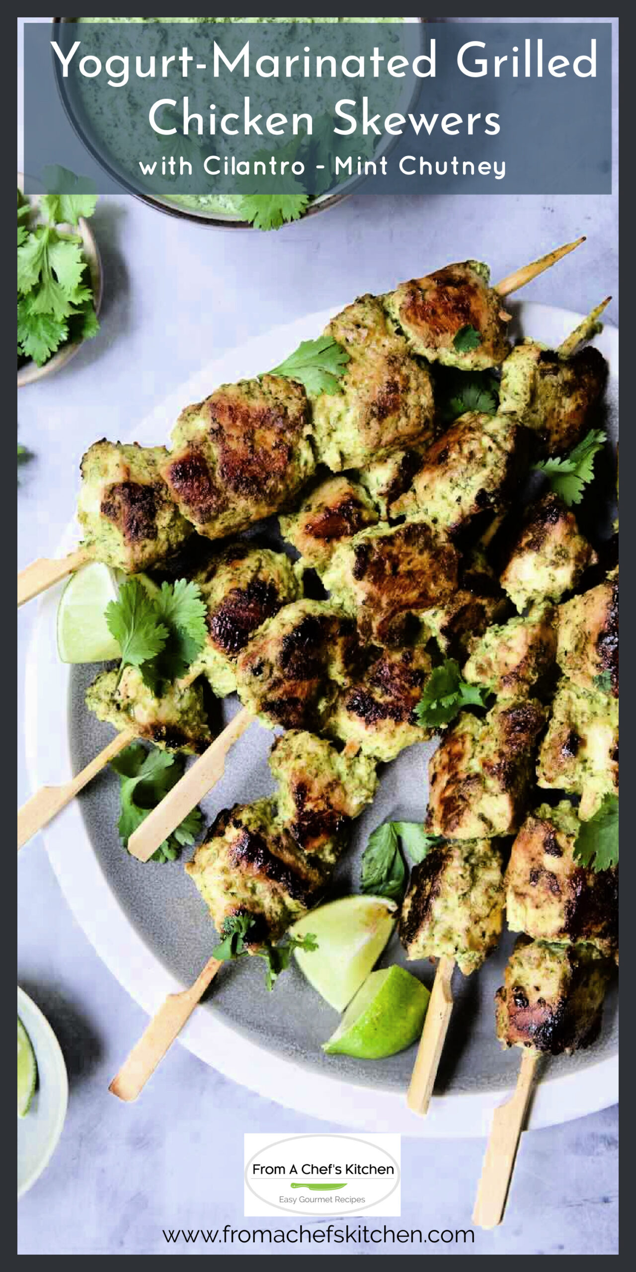 North Suburbs-Inspired Grilled Herb-Marinated Chicken Skewers