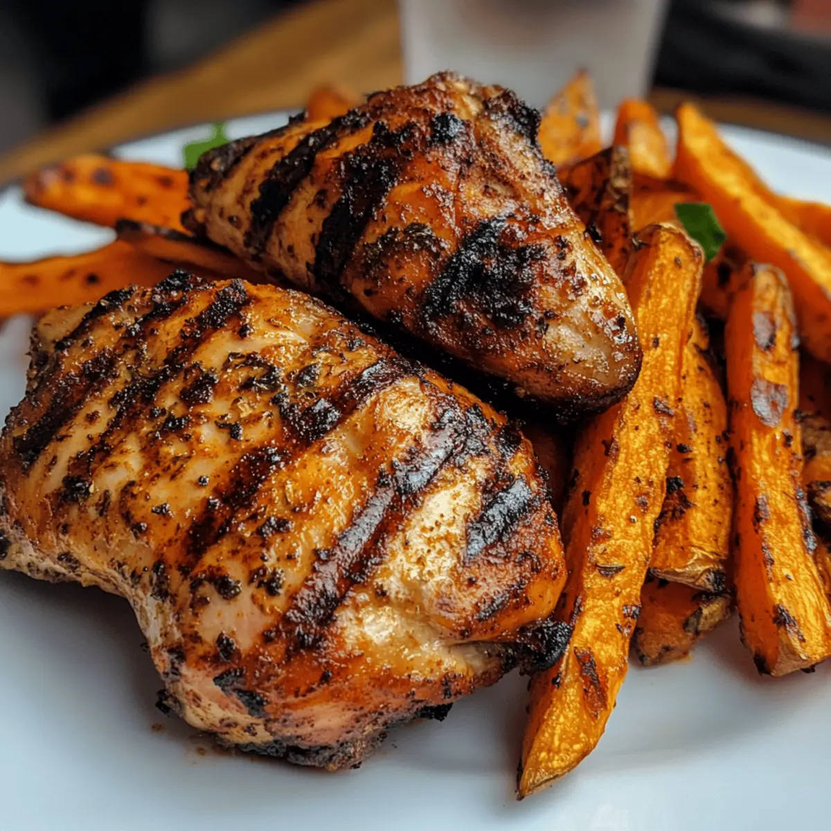 Grilled Peri-Peri Chicken with Spiced Sweet Potato Mash