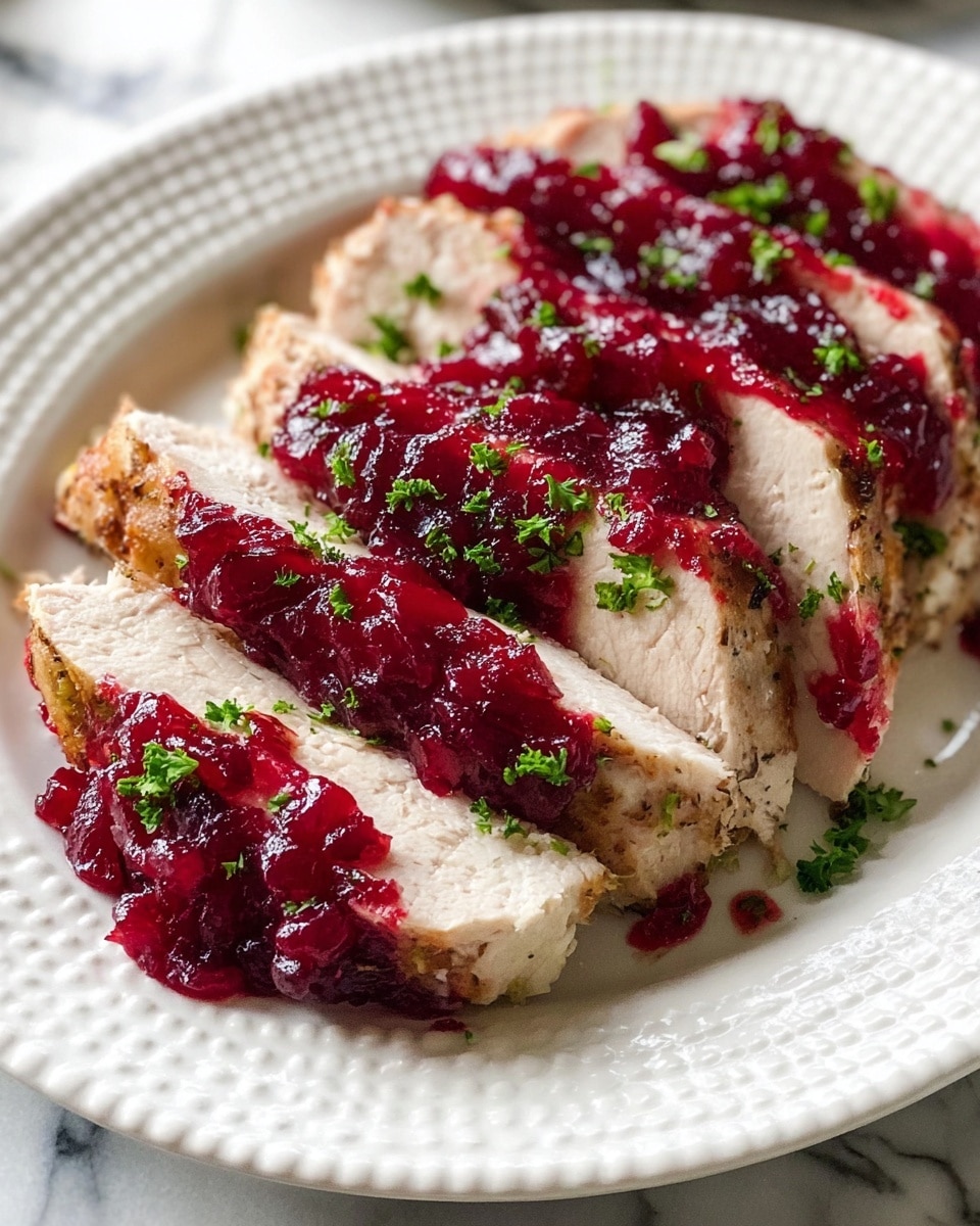 Baked Herb-Roasted Turkey Breast with Cranberry Glaze