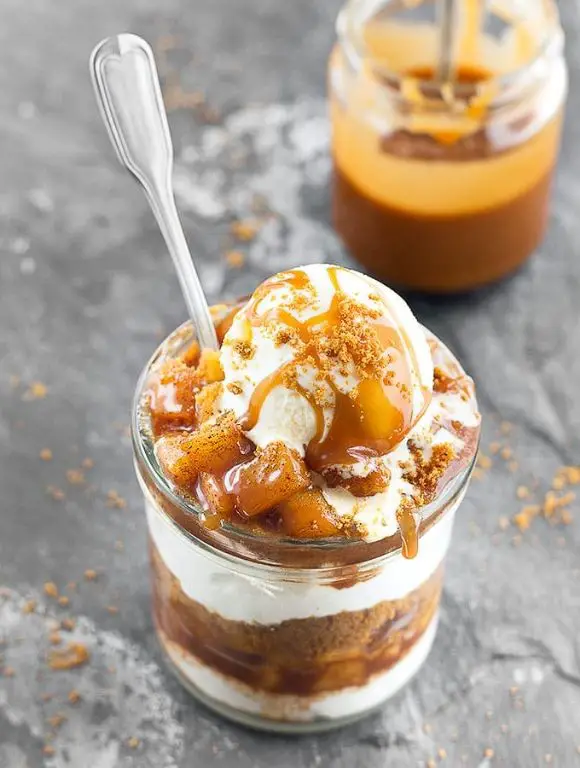 Spiced Apple and Breadcrumb Croquant Parfait