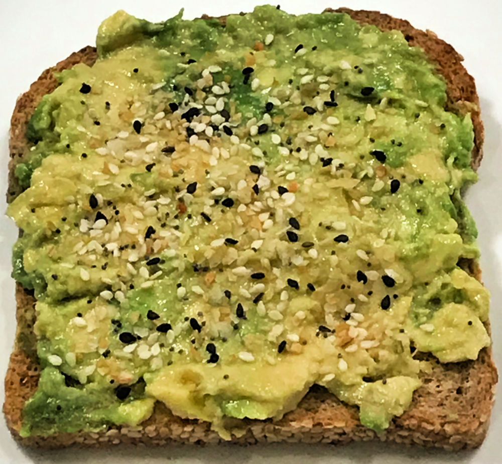 Smashed Avocado & Everything Bagel Toast