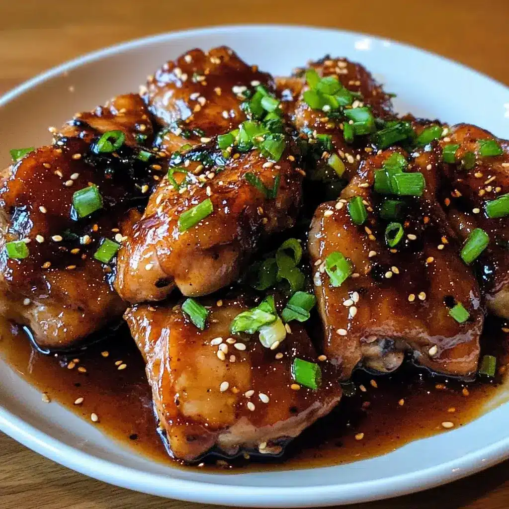 Pan-Seared Chicken with Soy-Garlic Glaze and Scallions