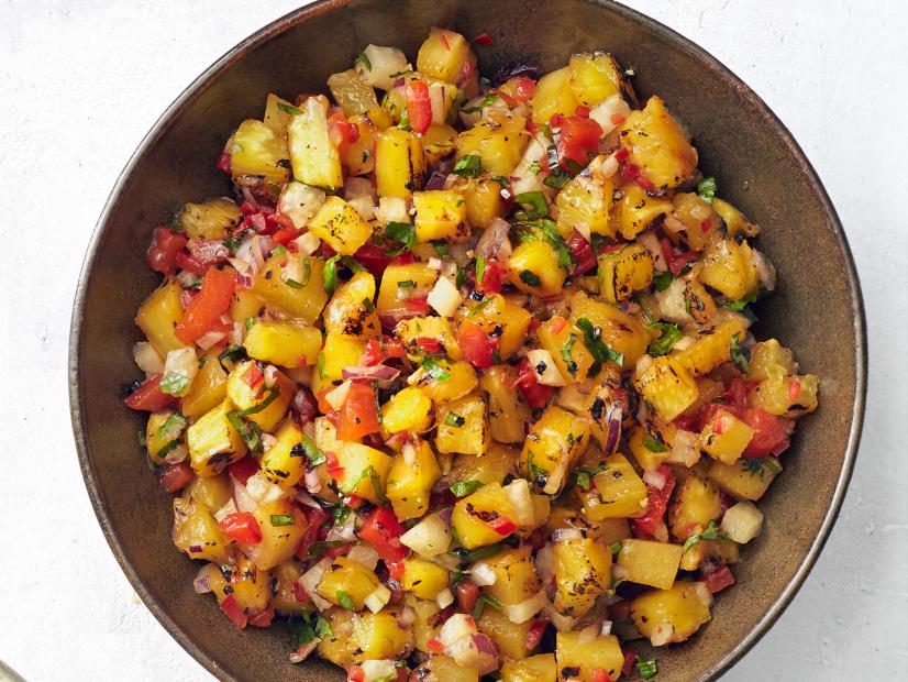 Grilled Pineapple and Jicama Salad with Chili-Lime Dressing