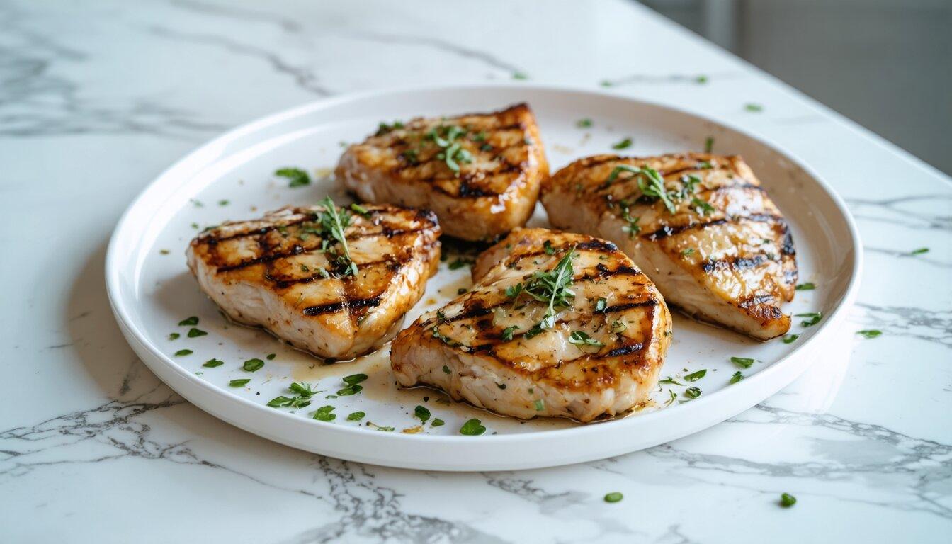 Sukkah-Inspired Herb and Lemon Grilled Chicken Thighs