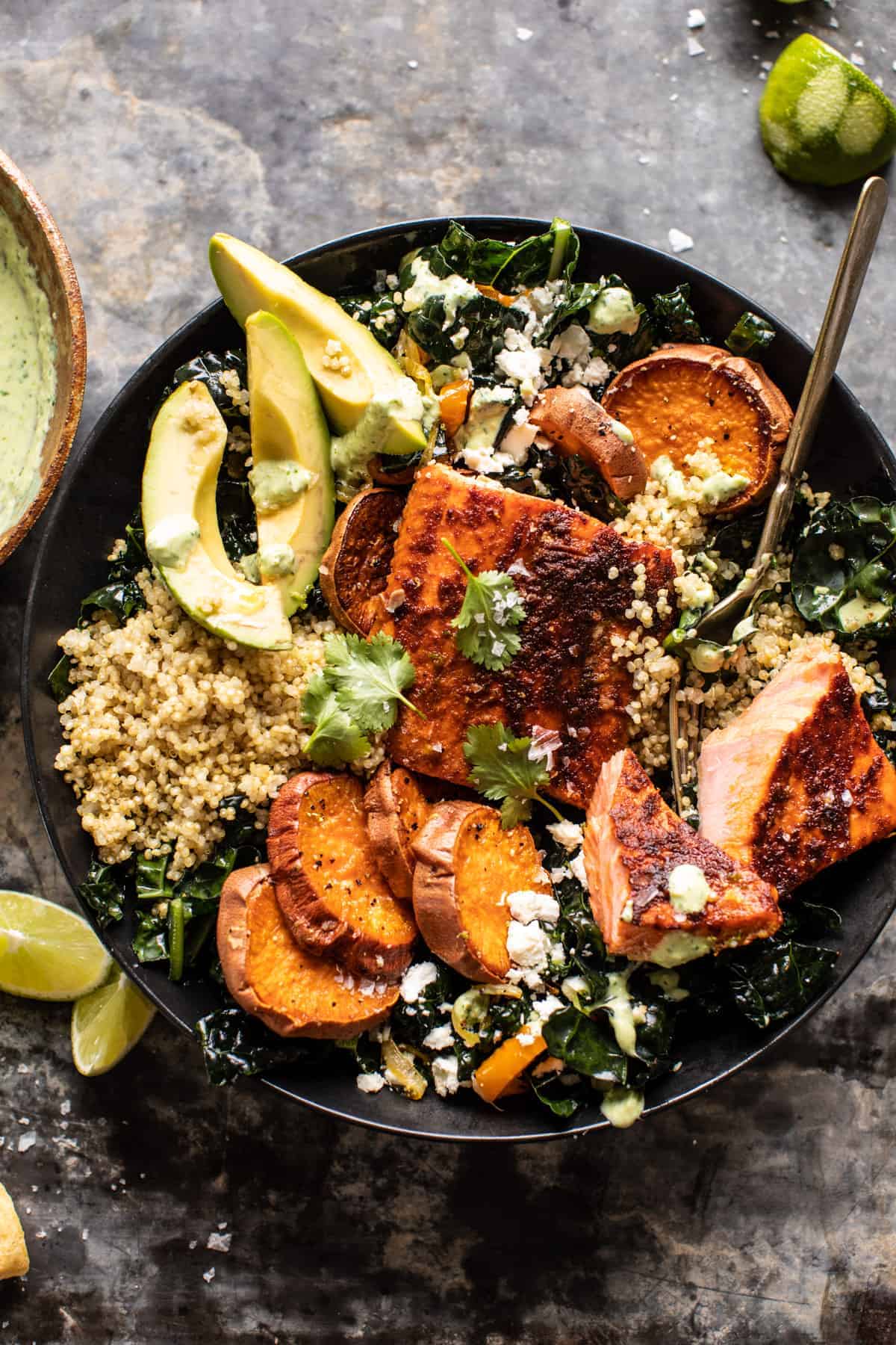 Pan-Seared Salmon with Cilantro Lime Quinoa